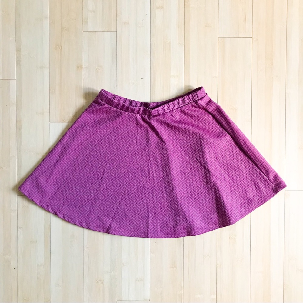 Forever 21 Dark Pink Skater Skirt
